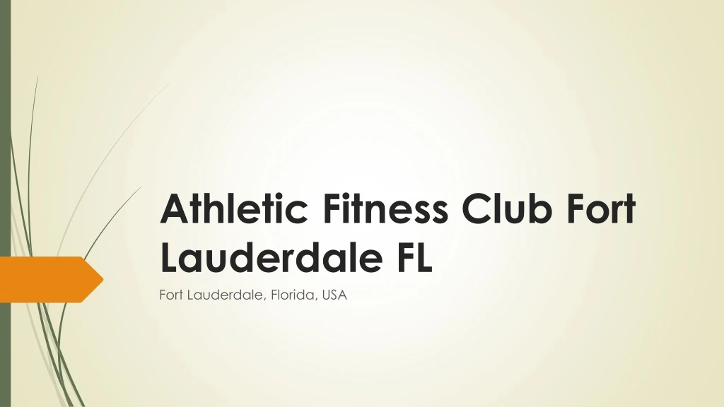 athletic fitness club fort lauderdale fl