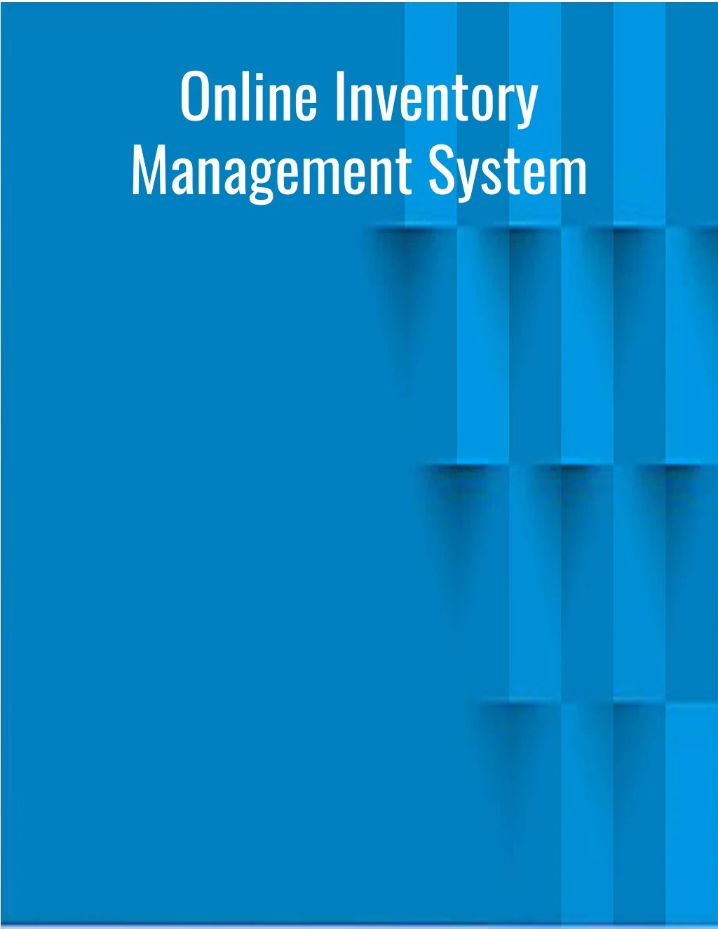 online inventory management system