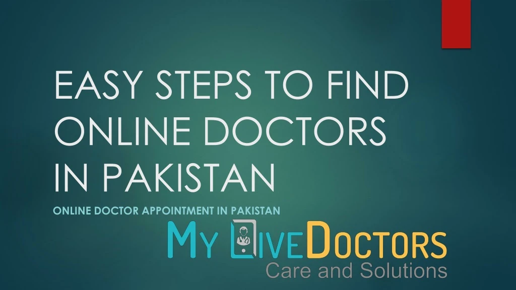 easy steps to find online doctors in pakistan
