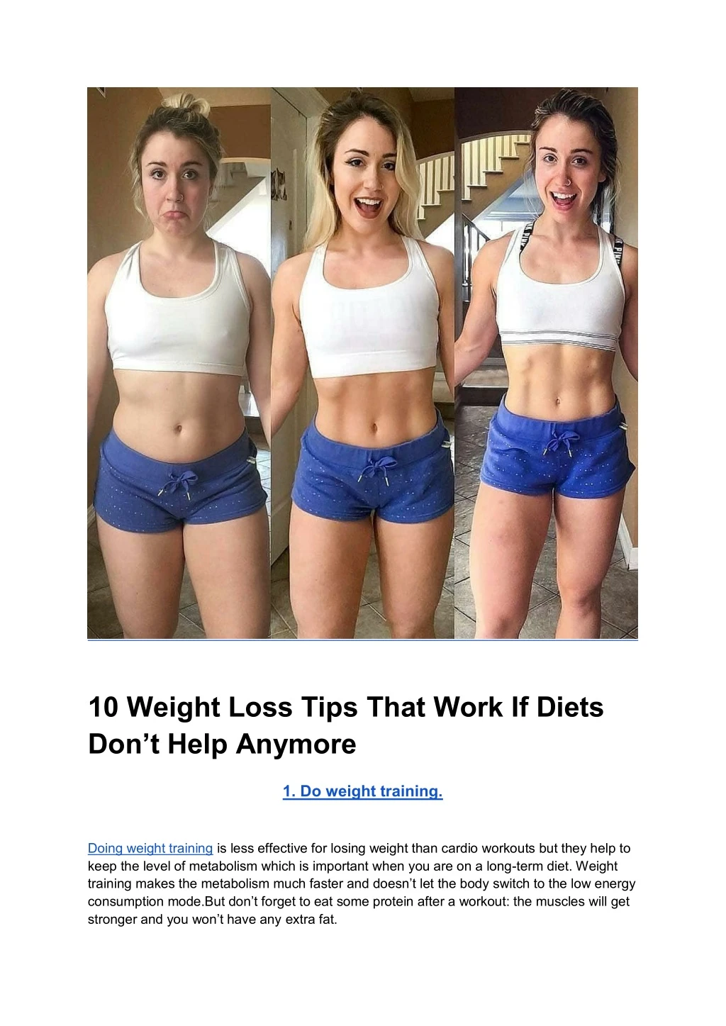 10 weight loss tips that work if diets don t help