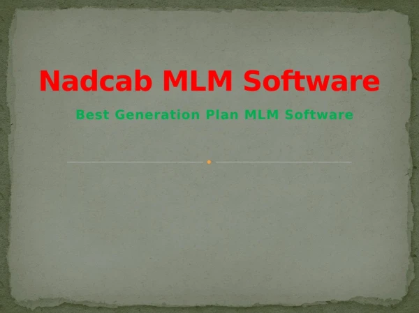 Best Generation Plan MLM Software