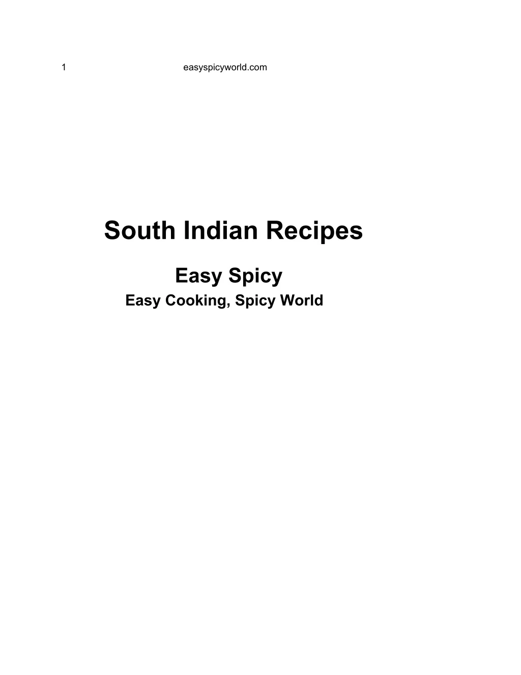 1 easyspicyworld com south indian recipes