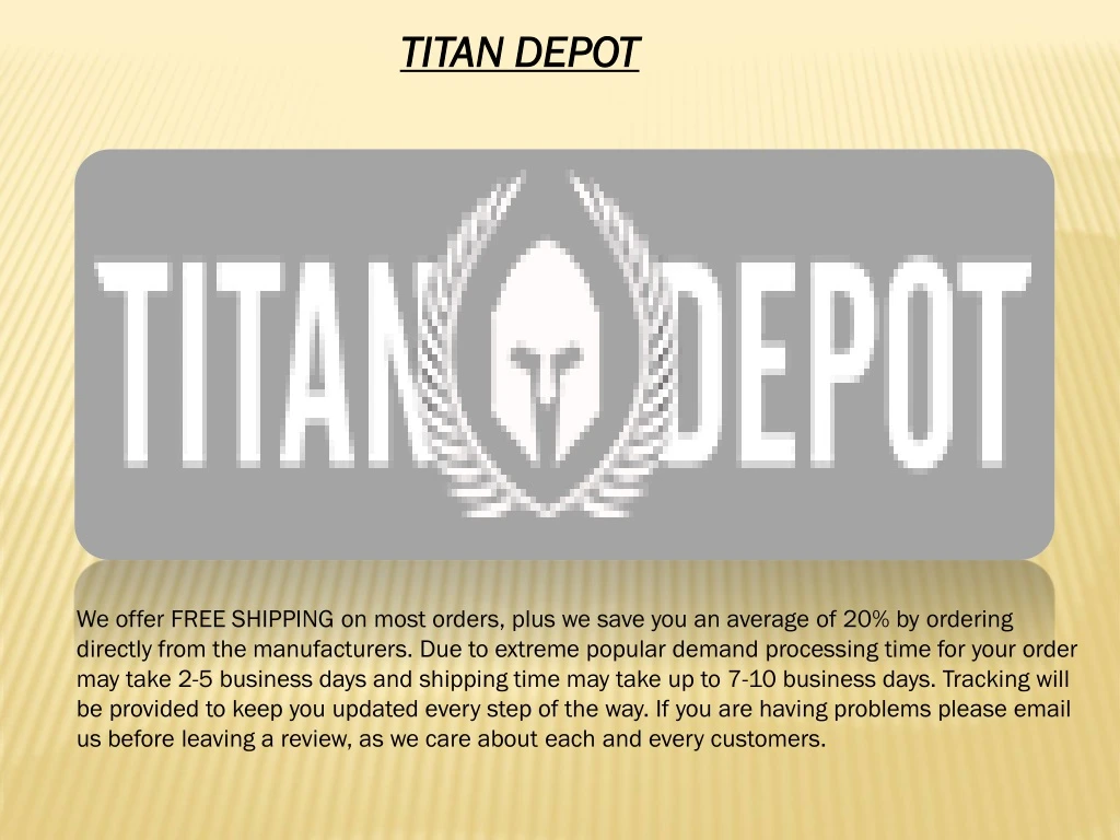 titan depot