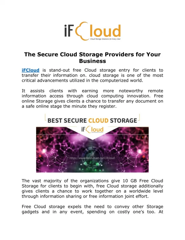 The Secure Cloud Storage Providers for Your Business