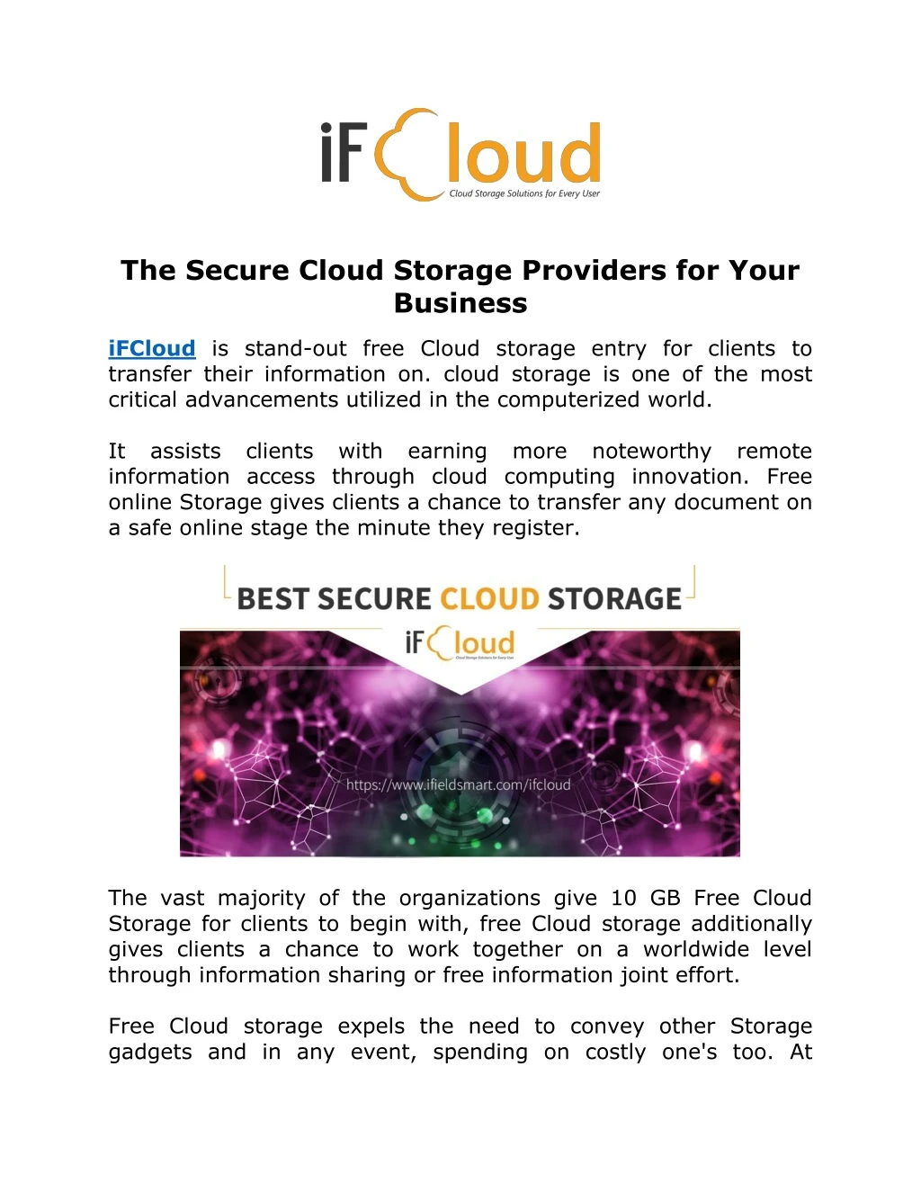 the secure cloud storage providers for your