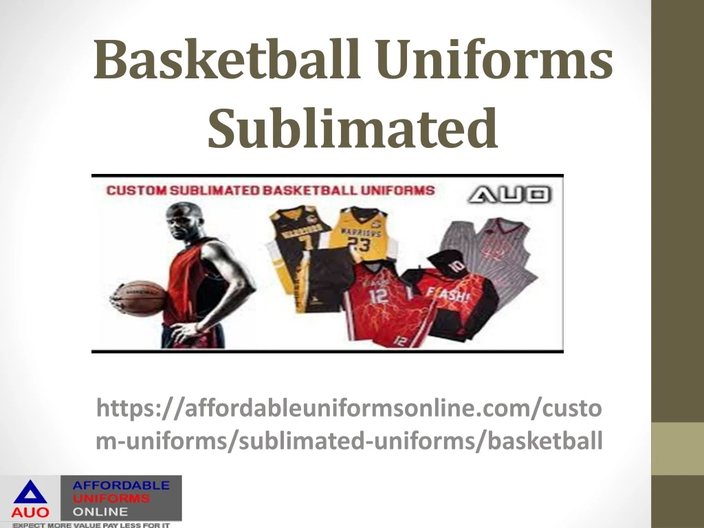 basketball uniforms sublimated