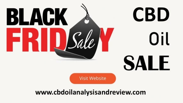 Best Black Friday CBD Oil Sale
