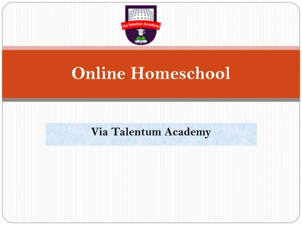Online Homeschool - Via Talentum Academy