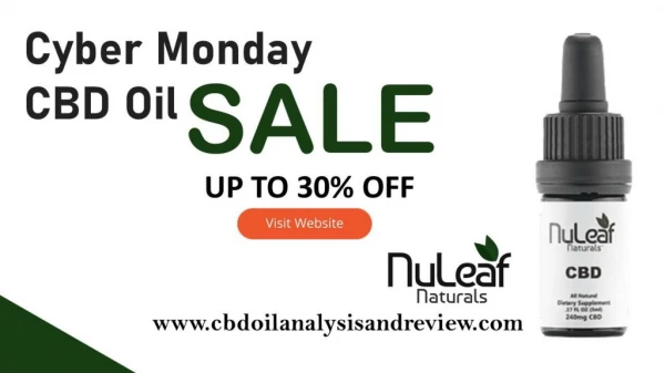 Best Cyber Monday CBD Oil Sale