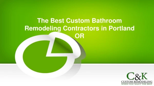 Custom Bathroom Remodel Portland OR