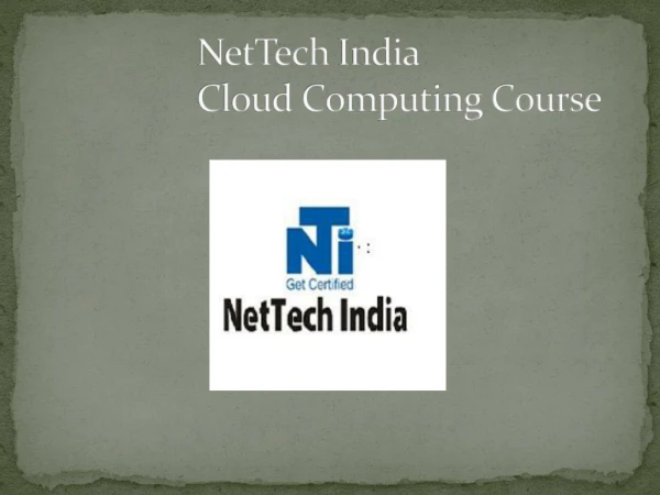 Cloud Computing Training Course in Mumbai and Thane