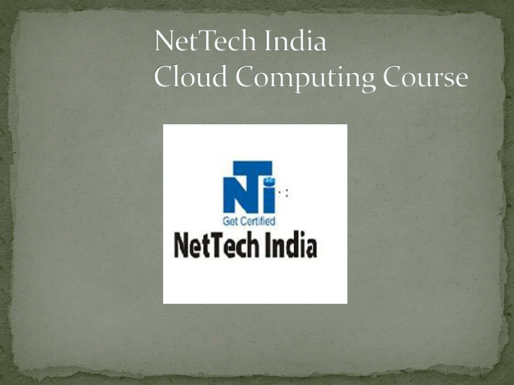 nettech india cloud computing course
