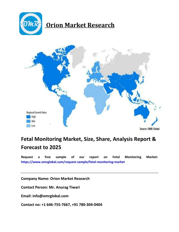 Global Fetal Monitoring Market Size, Industry Share, Growth & Forecast To 2025