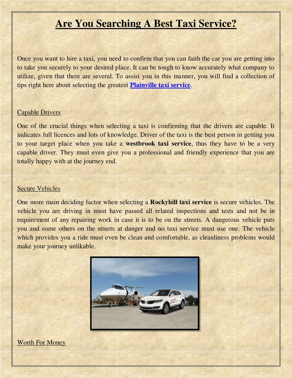 are you searching a best taxi service