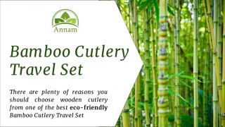 bamboo travel cutlery set - slide 1