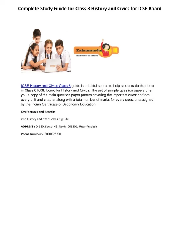Complete Study Guide for Class 8 History and Civics for ICSE Board