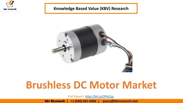 Brushless DC Motor Market Size- KBV Research