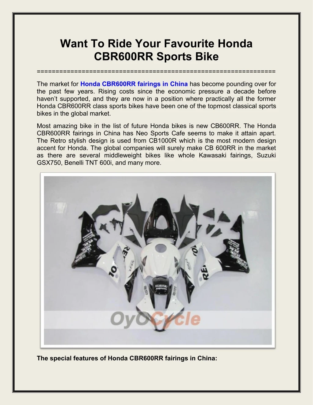 want to ride your favourite honda cbr600rr sports