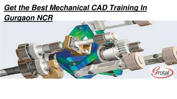 Get the Best Mechanical CAD Training In Gurgaon NCR