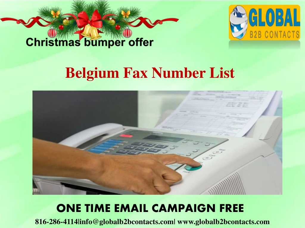 belgium fax number list