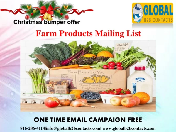 farm products mailing list