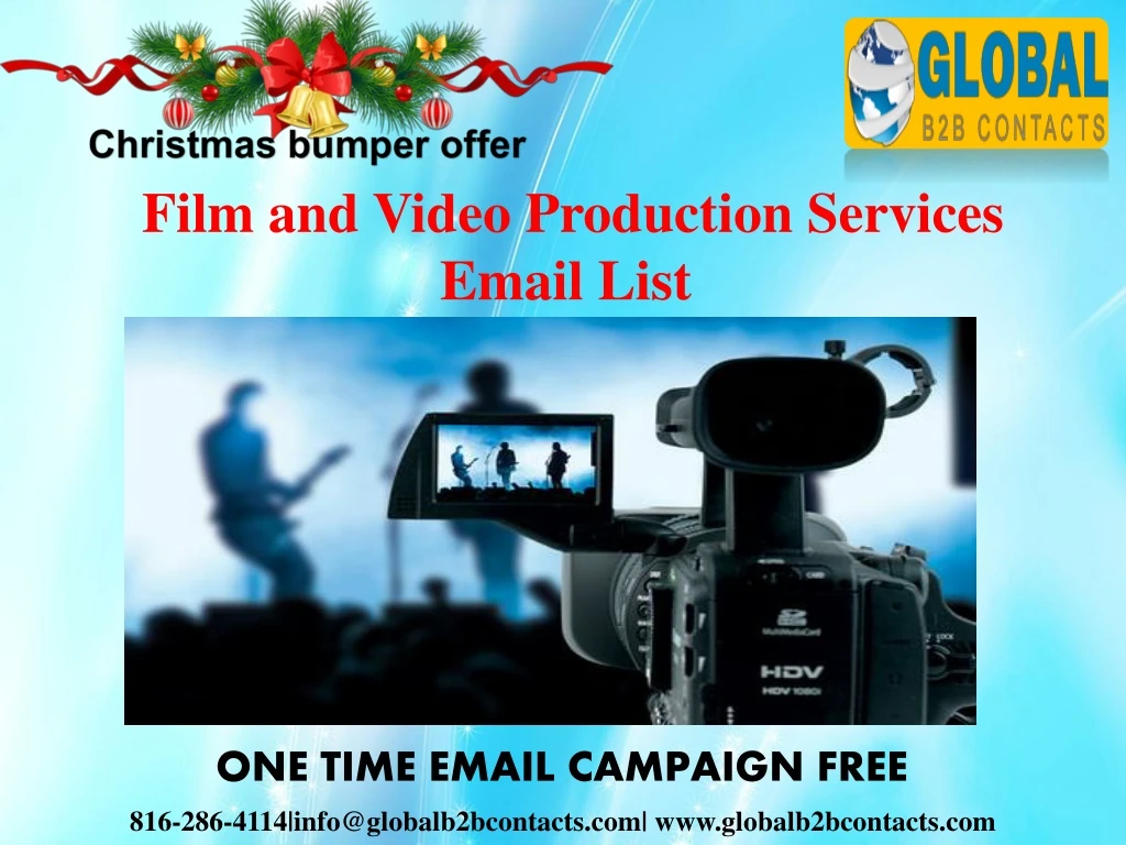 film and video production services email list