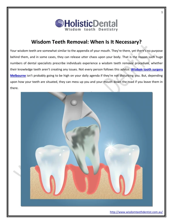 Wisdom Teeth Removal: When Is It Necessary?