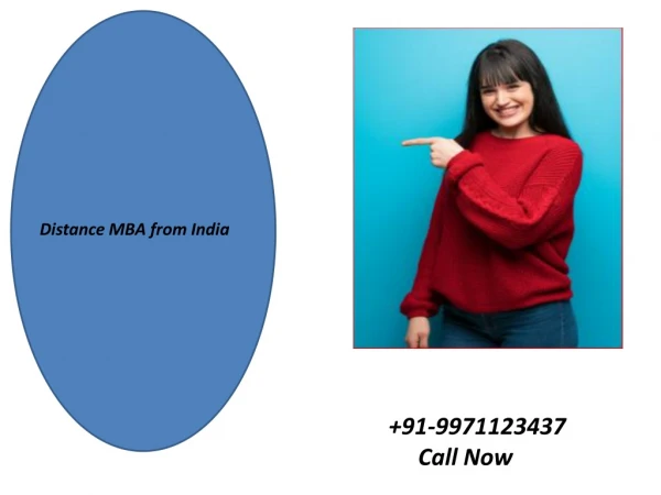 Distance MBA from India's Best Distance Learning Management College.