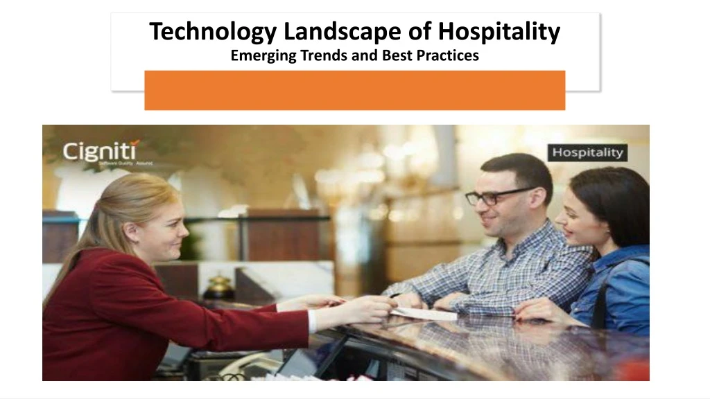 technology landscape of hospitality emerging