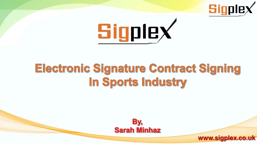 electronic signature contract signing in sports