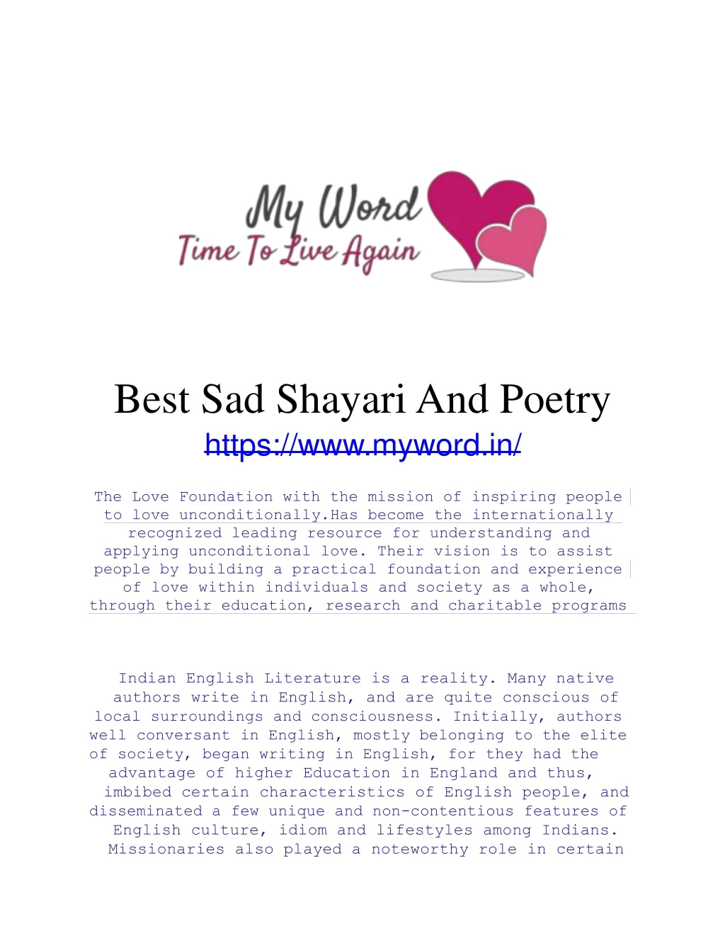 best sad shayari and poetry