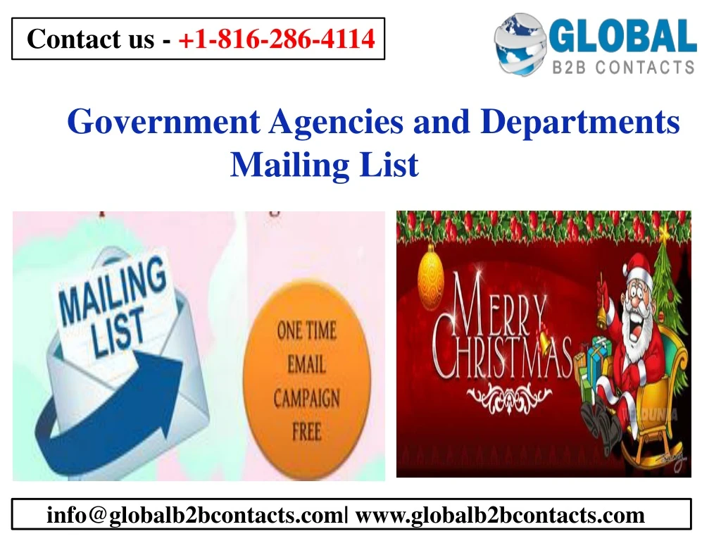 government agencies and departments mailing list