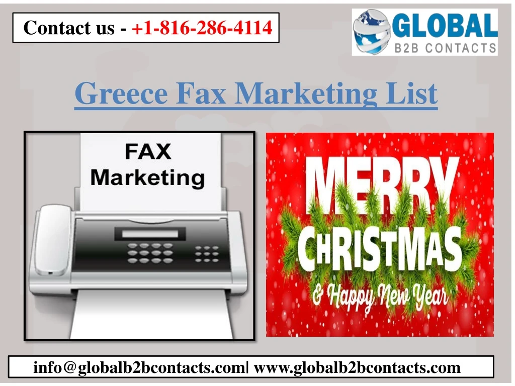 greece fax marketing list