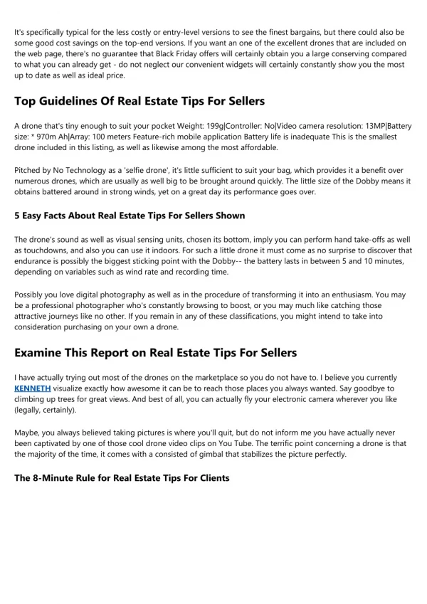 Getting My Real Estate Tips For Sellers To Work