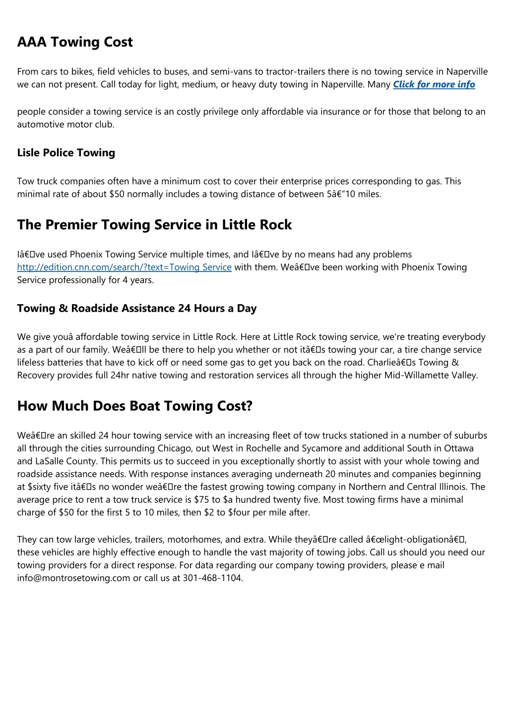 aaa towing cost