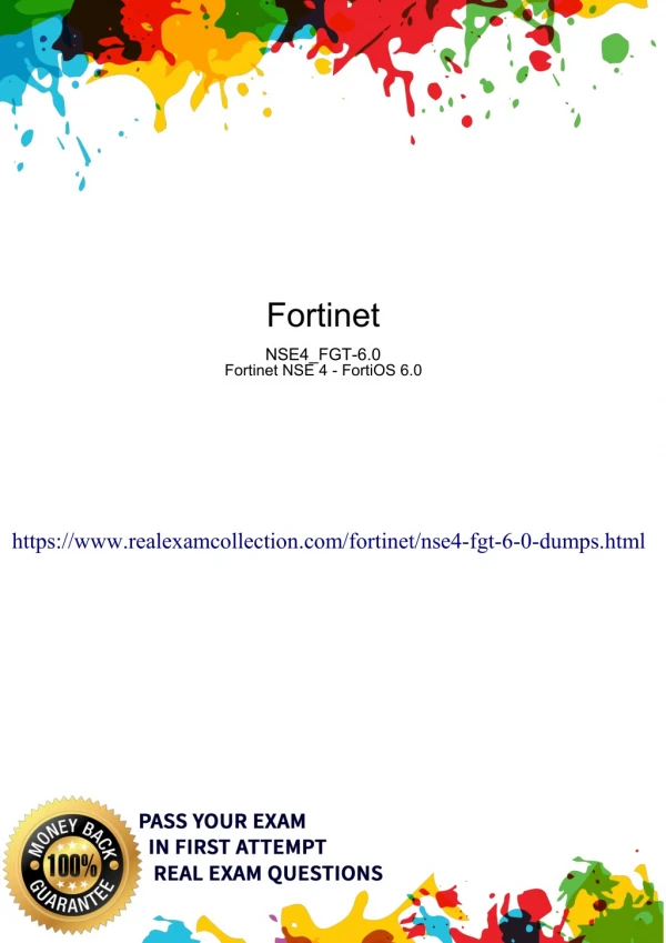 NSE4_FGT-6.0 Exam Dumps, Pass4sure Fortinet NSE4 Practice Test Questions - 2019