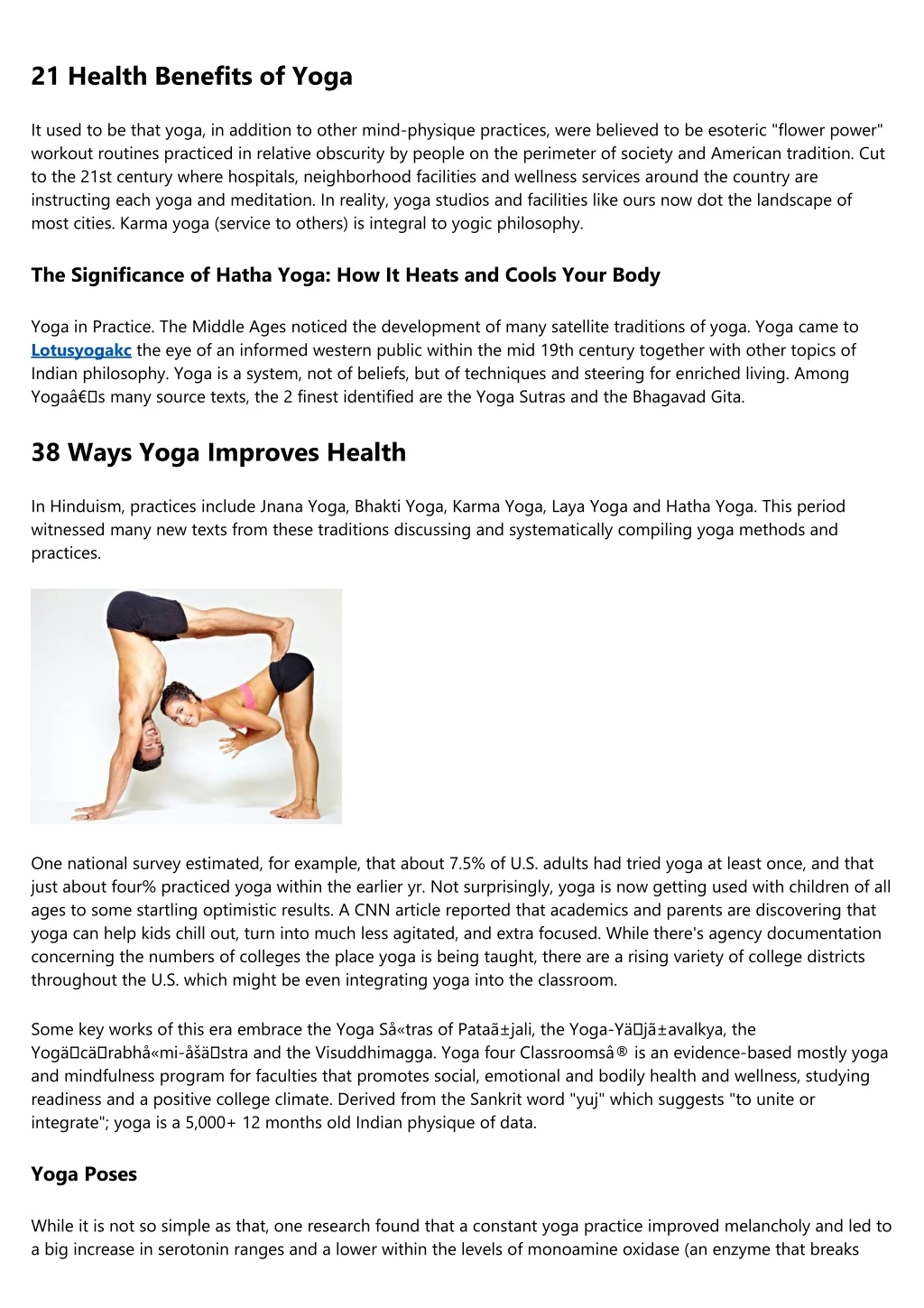 21 health benefits of yoga