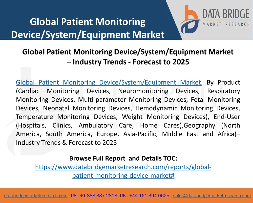 global patient monitoring device system equipment