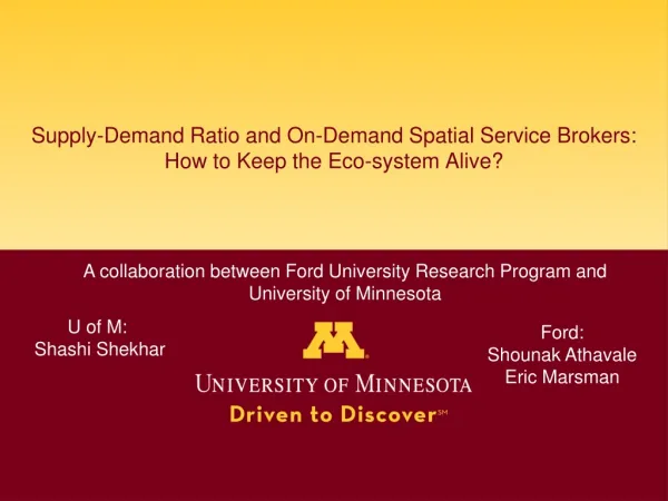 Supply-Demand Ratio and On-Demand Spatial Service Brokers: How to Keep the Eco-system Alive?