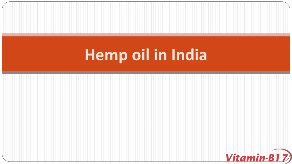 hemp oil in india