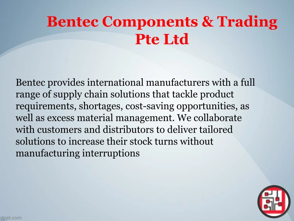 bentec components trading pte ltd