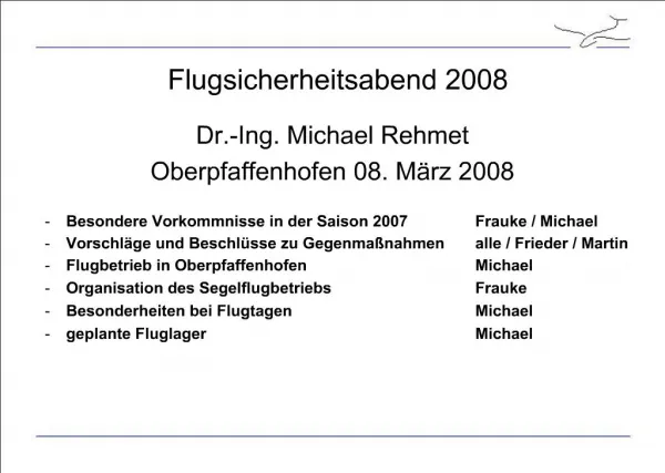 Flugsicherheitsabend 2008