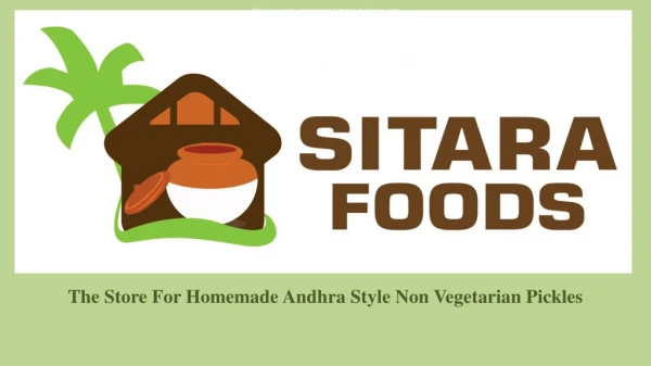 Sitara Foods - Non Veg Pickles PPT