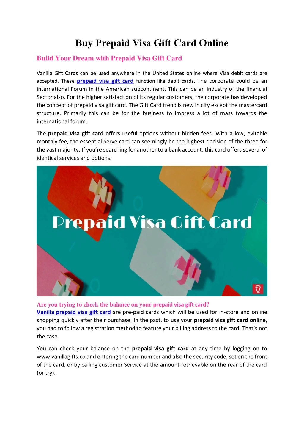 buy prepaid visa gift card online