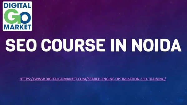 seo course in noida