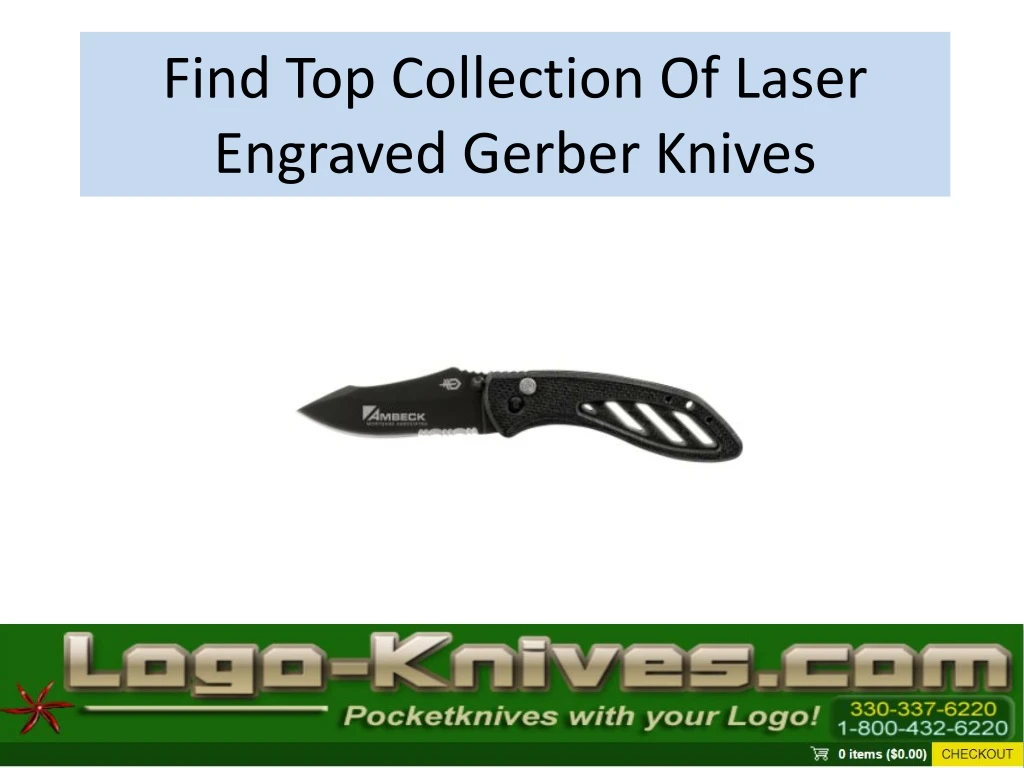 find top collection of laser engraved gerber knives