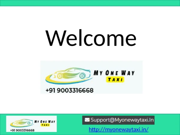 Online Oneway Drop Taxi