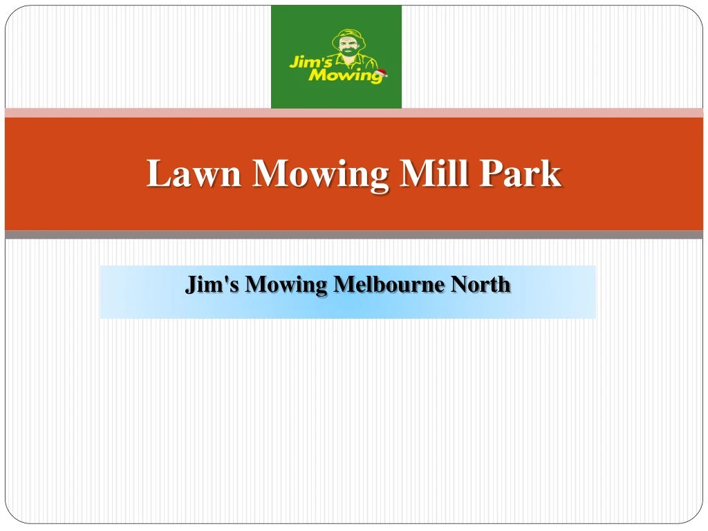 lawn mowing mill park