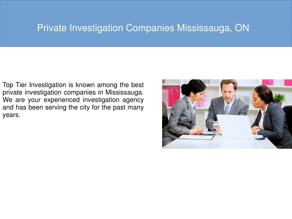 private investigation companies mississauga on