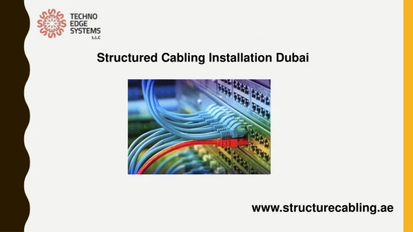 structured cabling installation dubai